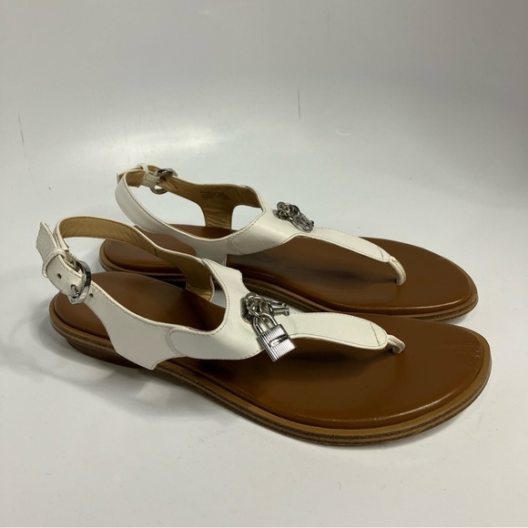 Michael Kors Suki charm t strap sandals size 7 - Picture 3 of 8